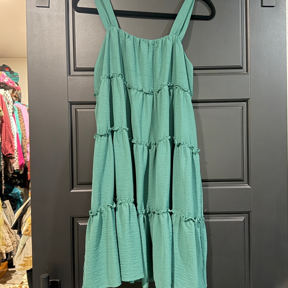 Green Tiered Sundress
